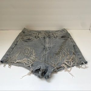 Rhinestone Denim shorts